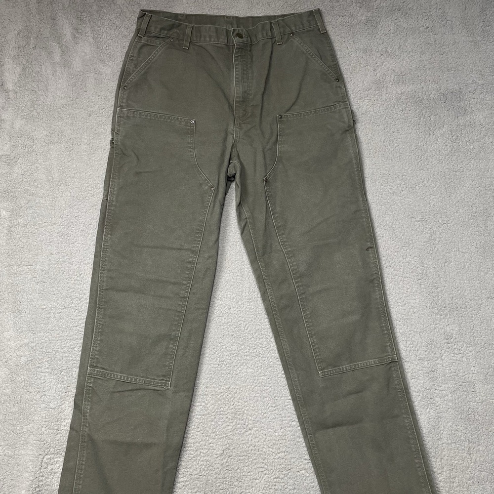 Carhartt B136 MOS Double Knee Carpenter Pants Mens 36x36 Fits 34x34